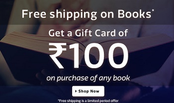 India Desire : Get Free Rs.100 Flipkart Gift Voucher On Purchasing Of Any Book With Free Shipping
